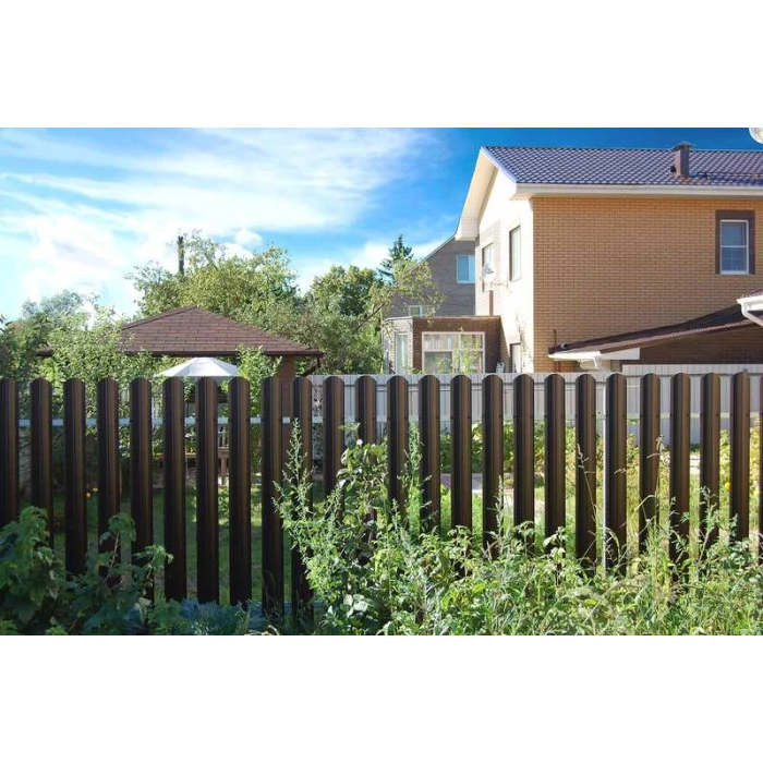 Штакетник М-образный А фигурный Grand Line 0,45 Полиэстер RAL 6002 Лиственно-Зеленый