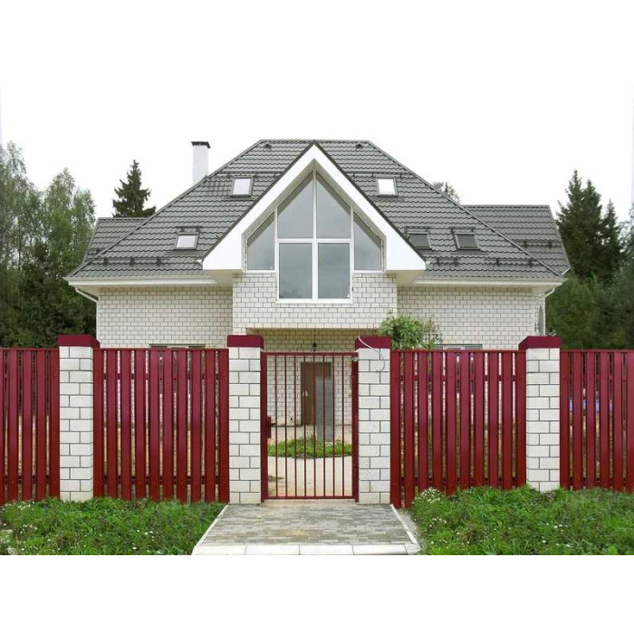 Штакетник Полукруглый Slim Grand Line 0,45 Полиэстер - double RR 32 Темно-Коричневый